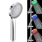 Trade Shop Traesio-soffione Doccia Con Luci A Led Che Cambia Colore Con La Temperatura Acqua -