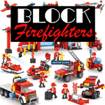 Trade Shop Traesio-costruzioni Per Bambini Blocks Firefighters Pompieri Diy 8 Set Assortiti -