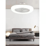 Trade Shop Traesio-plafoniera Moderna Led A Soffitto Ventilatore Luce Dimmerabile 3000k-6500k 60004 -