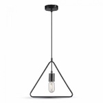 Trade Shop Traesio-lampadario Metallo Geometrico Forma Di Triangolo Pendente A Sospensione Vt-3838 -