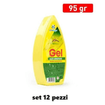 Trade Shop Traesio-set 12 Deodoranti Gel Profumo Ambiente Citronella Anti Zanzare 95 Gr. -