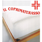 Trade Shop Traesio-coprimaterasso Impermeabile 1 Piazza E Mezza Con Angoli Elastici 130x195cm -