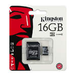 Kingston-kingston Micro Sd 16 Gb Microsd Classe 4 Sdhc Scheda Di Memoria Card Smartphone -