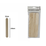 Trade Shop Traesio-set 10 Bastoncini Legno Lavoretti Attività Creative Stecchette 25x200 Mm 53854a -