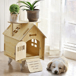 Trade Shop Traesio-casetta Casa Cuccia Cani Gatti Animale Domestico Uso Esterno Interno 79x55x70cm -