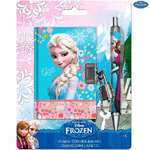 Trade Shop Traesio-mini Diario Taccuino Con Lucchetto+penna Abbinata Scuola Disney Frozen -