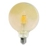 Trade Shop Traesio-lampadina Led A Filamento Vintage 8 Watt E27 Globo G125 Luce Calda 3000k G125-oc -