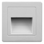 Trade Shop Traesio-lampada Segnapasso 1w A Led Da Parete Muro Applique Da Interno 95x95 Luce Calda -