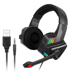 Trade Shop Traesio-cuffie Gaming Con Microfono Per Pc Ps4 Xbox Console Illuminazione Led Rgb Gm301 -