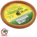 Trade Shop Traesio-confezione 10 X Candela Citronella In Terracotta Diametro 10 Cm Antizanzare -