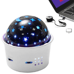 Trade Shop Traesio-mini Proiettore Di Stelle Controllo Vocale Led Multicolor Ricaricabile Portatile -