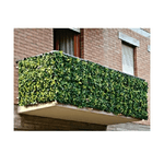 Trade Shop Traesio-siepe Artificiale Sintetica 1x3 Metri Rotolo Rete Foglie Edera Verde Per Balcone -