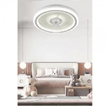 Trade Shop Traesio-plafoniera Lampadario Led Con Ventilatore Soffitto Telecomando Dimmerabile 60003 -