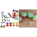 Trade Shop Traesio-mastrad Set 6 Stampi Stampini Colorati Per Muffins Cupcakes Crostatine -