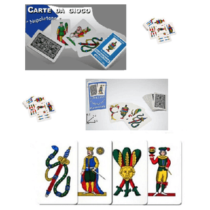 Trade Shop Traesio-carte Da Gioco Napoletane Mazzo 40 Carte Da Tavolo Scopa Solitario Sette E Mezz -