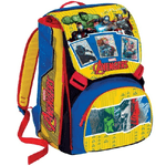 Trade Shop Traesio-zaino Scuola Estensibile Avengers Cartella 28 X 40 X 13 (+9) Cm -