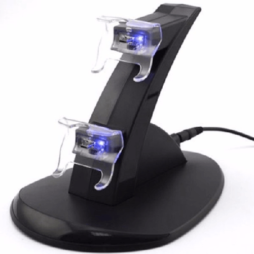 Trade Shop Traesio-base Stand Caricatore Doppio Per 2 Joypad X-box One Controller Joystick Con Usb -