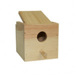 Trade Shop Traesio-nido In Legno 12.5x13.5x11.5cm Da Appendere Per Uccelli Roditori Criceti Animali -