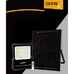 Trade Shop Traesio-faretto Faro Led Solare 300w Telecomando Ip65 Luce Bianca Fredda 6500k S01f-300w -