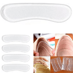 Trade Shop Traesio-set 4 Pz Tallonette Protezione Silicone Invisibile Cuscini Piedi Tallone Per Tacchi -