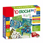 Trade Shop Traesio-giochi Di Società Da Tavolo 2-4 Giocatori 10in1 Logica Intuito Giocattolo Gioco -