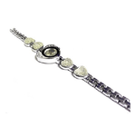 Trade Shop Traesio-orologio A Cuore Con Strass Grandi Taglio Swarovski Su Quadrante E Bracciale -