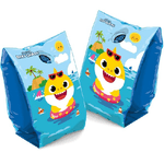 Trade Shop Traesio-braccioli Gonfiabili Baby Shark Mare Piscina Nuoto Per Bambini Manicotti 25x15cm -