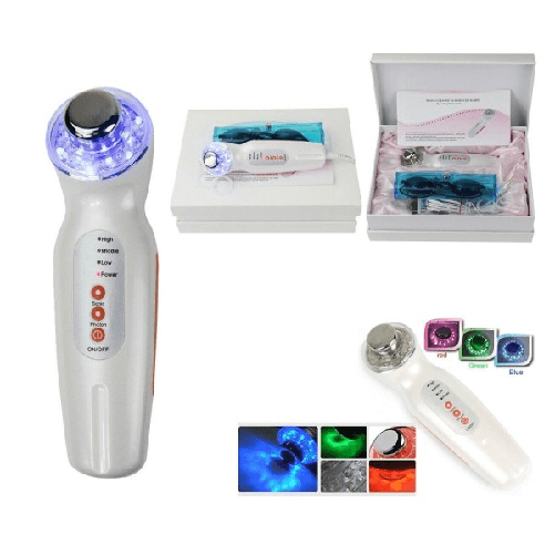 Trade Shop Traesio-dispositivo Kit Trattamento Anti Rughe Ultrasuoni Pulizia Ringiovamento Viso -