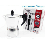 Trade Shop Traesio-caffettiera Moka Macchinetta Caffè Espresso Napoletano Misura 3 Tazze -