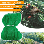 Trade Shop Traesio-rete Anti Uccelli Protezione Ortaggi Verde 4 X 3 Metri Giardino Orto Antiuccelli -