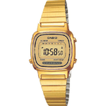 Casio-orologio Da Polso Casio La670wga-9df Digitale Donna Acciaio Vintage Dorato -