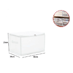 Cleafe-box Scatola Salvaspazio Portatutto Contenitore Organizer Armadi 40x30x25cm 59974 -