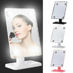 Trade Shop Traesio-specchio Da Trucco Illuminato 4 Luci A Led Portatile Trucco Bellezza Da Tavolo -