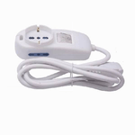 Trade Shop Traesio-multipresa 1 Uscite Universali + 2 Bipasso 10/16a Spina 16a Cavo 1.5 Mt 80331n -