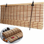 Trade Shop Traesio-tapparella Tenda Arella Oscurante Sole Africa In Listelli Di Midollino 180x360cm -