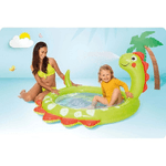 Trade Shop Traesio-piscina Baby Gonfiabile Per Bambini Dinosauro 119 X 109 X 66cm 68lt Estate 58437 -