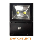 Trade Shop Traesio-faro Faretto Led Cob Giove Ip66 Lente 100 W Watt Spot Lampada Luce Freddo Fredda -