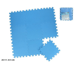 Trade Shop Traesio-set 9 Pz Piastrella Blu 30x30x1 Cm Morbido Puzzle Eva Piscina Protezione 980180 -