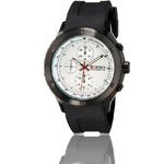 Trade Shop Traesio-orologio Polso Curren 8165 Uomo Sport Analogico Quarzo Nero Quad Bianco -