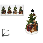 Trade Shop Traesio-decorazione Natale Natività Presepe Sacra Famiglia Con Albero 10x5.5cm Addobbo -