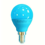 Trade Shop Traesio-lampada Lampadina A Led E14 4w 60 Lumen Globetto E14 Colorata Luce Azzurro Blu -