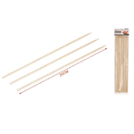 Trade Shop Traesio-set 36pz Spiedini Di Legno Bambù Da 5.0x35cm Per Frutta Antipasti Carne 5404246 -