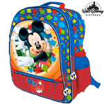 Trade Shop Traesio-zaino Mickey Mouse 4 Cerniere Stampa Plastificata Scuola Bambini Elementari 41cm -