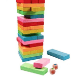 Trade Shop Traesio-torre Verticale Puzzle Legno Colorato Gioco Giocattolo Educativo Bambini -