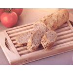 Trade Shop Traesio-tagliere Per Pane In Legno Con Griglia Estraibile Per Briciole 30 X 18 Cm -