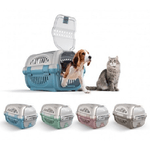 Trade Shop Traesio-trasportino In Plastica Modello Rhino Per Cani E Gatti Da Viaggio 51x34,5x33 Cm -