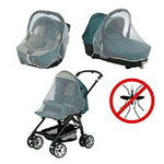 Trade Shop Traesio-zanzariera Universale 3 In 1 Per Passeggino Navicelle Seggioloni Auto 140 X 90cm -