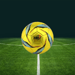 Trade Shop Traesio-pallone Palla Da Calcio Calcetto Giallo Misura 21 Cm Allenamento In Campo 06562 -