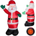 Trade Shop Traesio-babbo Natale Santa Claus Gonfiabile Con Pompa Aria Integrata 90x60x40cm -