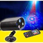 Trade Shop Traesio-mini Proiettore Doppio Laser Luci Led Rgb Punti Colori Per Feste Discoteca Dj -